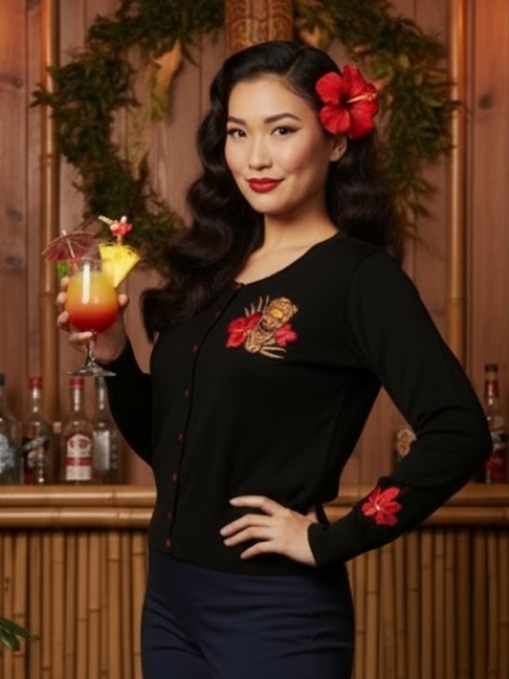 Voodoo Vixen Tiki Cardigan 🌺
Size Small | Excellent Used Condition (EUC)